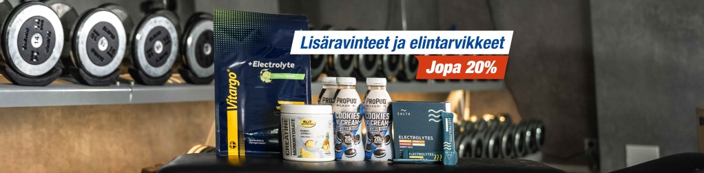 Lisravinteita ja elintarvikkeita jopa 20 %